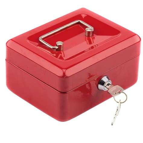 small metal box with key